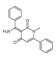 3-[1-Amino-1-phenyl-meth-(E)-ylidene]-1-methyl-6-phenyl-1H-pyridine-2,4-dione结构式