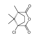 3-OXABICYCLO[3.2.1]OCTANE-2,4-DIONE, 1-CHLORO-5,8,8-TRIMETHYL-, (1R)- (9CI) Structure