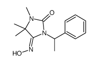 5-hydroxyimino-3,4,4-trimethyl-1-(1-phenylethyl)imidazolidin-2-one结构式