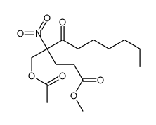 methyl 4-(acetyloxymethyl)-4-nitro-5-oxoundecanoate结构式