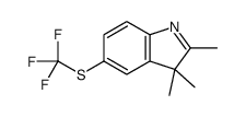 2,3,3-trimethyl-5-(trifluoromethylsulfanyl)indole Structure