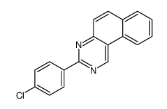 3-(4-chlorophenyl)benzo[f]quinazoline结构式
