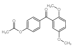 4-ACETOXY-2',5'-DIMETHOXYBENZOPHENONE structure