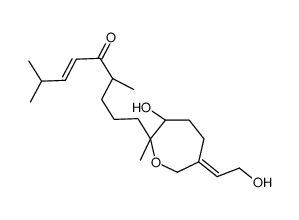 (E)-9-[(2S,3S,6E)-3-hydroxy-6-(2-hydroxyethylidene)-2-methyloxepan-2-yl]-2,6-dimethylnon-3-en-5-one结构式