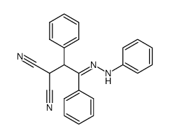 2-[1,2-Diphenyl-2-(phenyl-hydrazono)-ethyl]-malononitrile Structure