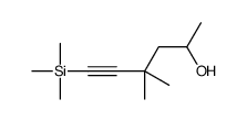 4,4-dimethyl-6-trimethylsilylhex-5-yn-2-ol结构式