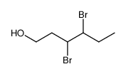3,4-dibromohexan-1-ol Structure