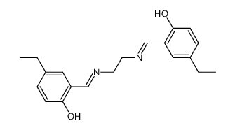 N,N'-bis-(5-ethyl-2-hydroxy-benzyliden)-ethylenediamine结构式