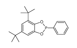 4,6-ditert-butyl-2-phenyl-1,3,2-benzodioxaphosphole结构式