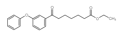 ethyl 7-oxo-7-(3-phenoxyphenyl)heptanoate结构式