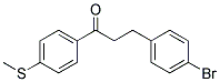 3-(4-BROMOPHENYL)-4'-THIOMETHYLPROPIOPHENONE Structure