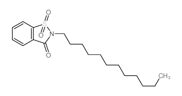 1,2-Benzisothiazol-3(2H)-one,2-dodecyl-, 1,1-dioxide结构式