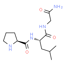 (2S)-N-[(1S)-1-(carbamoylmethylcarbamoyl)-3-methyl-butyl]pyrrolidine-2-carboxamide structure