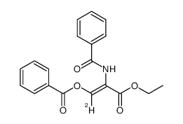 (Z)-2-benzamido-3-ethoxy-3-oxoprop-1-en-1-yl-1-d benzoate结构式