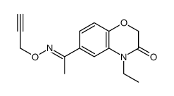 4-ethyl-6-[(E)-C-methyl-N-prop-2-ynoxycarbonimidoyl]-1,4-benzoxazin-3-one Structure