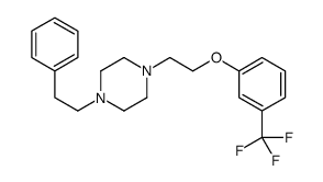 1-(2-phenylethyl)-4-[2-[3-(trifluoromethyl)phenoxy]ethyl]piperazine Structure