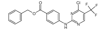 benzyl 4-(4-chloro-5-trifluoromethyl-pyrimidin-2-ylamino)-benzoate Structure