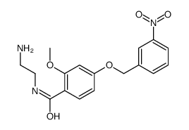 N-(2-aminoethyl)-2-methoxy-4-[(3-nitrophenyl)methoxy]benzamide结构式