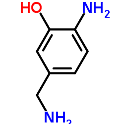 2-氨基-5-(氨基甲基)苯酚结构式