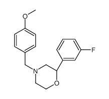 (2S)-2-(3-fluorophenyl)-4-[(4-methoxyphenyl)methyl]morpholine结构式