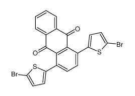 1,4-bis(5-bromothiophen-2-yl)anthracene-9,10-dione Structure