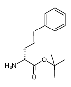 (R)-1-cinnamyl glycine tert-butyl ester Structure