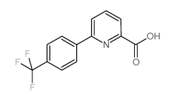 6-(4-(三氟甲基)苯基)皮考啉酸结构式