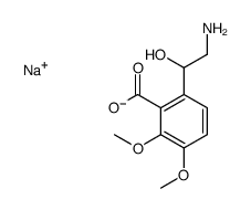 sodium,6-(2-amino-1-hydroxyethyl)-2,3-dimethoxybenzoate结构式
