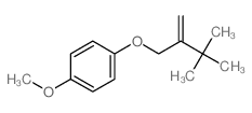 2-[(4-methoxyphenoxy)methyl]-3,3-dimethyl-but-1-ene结构式