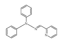 N-phenyl-N-(pyridin-2-ylmethylideneamino)aniline结构式