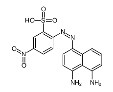 2-[(4,5-diamino-1-naphthyl)azo]-5-nitrobenzenesulphonic acid结构式