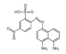 2-[(4,5-diamino-1-naphthyl)azo]-5-nitrobenzenesulphonic acid picture