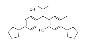 2,2'-(2-methylpropylidene)bis[5-cyclopentyl-p-cresol] Structure