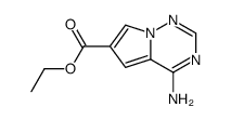 ethyl 4-aminopyrrolo[2,1-f][1,2,4]triazine-6-carboxylate结构式