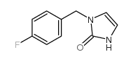 3-[(4-fluorophenyl)methyl]-1H-imidazol-2-one结构式