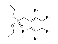 Diethyl pentabromobenzylphosphonate Structure