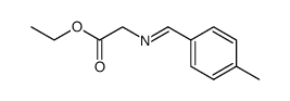 N-(4-methylphenylmethylene)glycine ethyl ester Structure