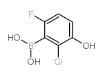 2-氯-6-氟-3-羟基苯硼酸结构式