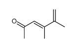3,5-Hexadien-2-one, 4,5-dimethyl-, (E)- (9CI) Structure