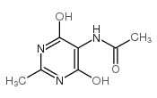 N-(4-hydroxy-2-methyl-6-oxo-1H-pyrimidin-5-yl)acetamide结构式