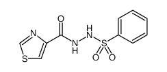 4-Thiazolecarboxylic acid, 2-(phenylsulfonyl)hydrazide Structure