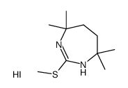 4,5,6,7-tetrahydro-4,4,7,7-tetramethyl-2-methylthio-1H-1,3-diazepine, hydroiodide结构式