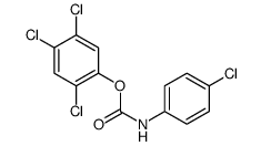Carbanilic acid, p-chloro-, 2,4,5-trichlorophenyl ester Structure