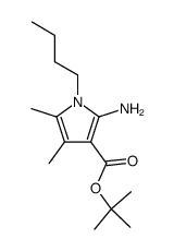 2-Amino-1-butyl-4,5-dimethyl-1H-pyrrole-3-carboxylic acid tert-butyl ester结构式