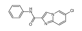 6-chloro-N-phenylimidazo[1,2-a]pyridine-2-carboxamide结构式