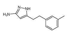 5-[2-(3-methylphenyl)ethyl]-1H-pyrazol-3-amine结构式
