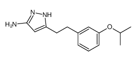 5-[2-(3-propan-2-yloxyphenyl)ethyl]-1H-pyrazol-3-amine结构式
