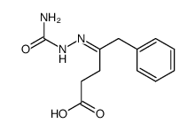 5-phenyl-4-semicarbazono-valeric acid Structure