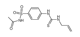 N-(4-acetylsulfamoyl-phenyl)-N'-allyl-thiourea结构式