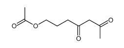 Acetic acid 4,6-dioxo-heptyl ester Structure